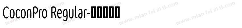 CoconPro Regular字体转换